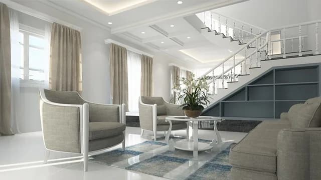 A bright, uncluttered living room